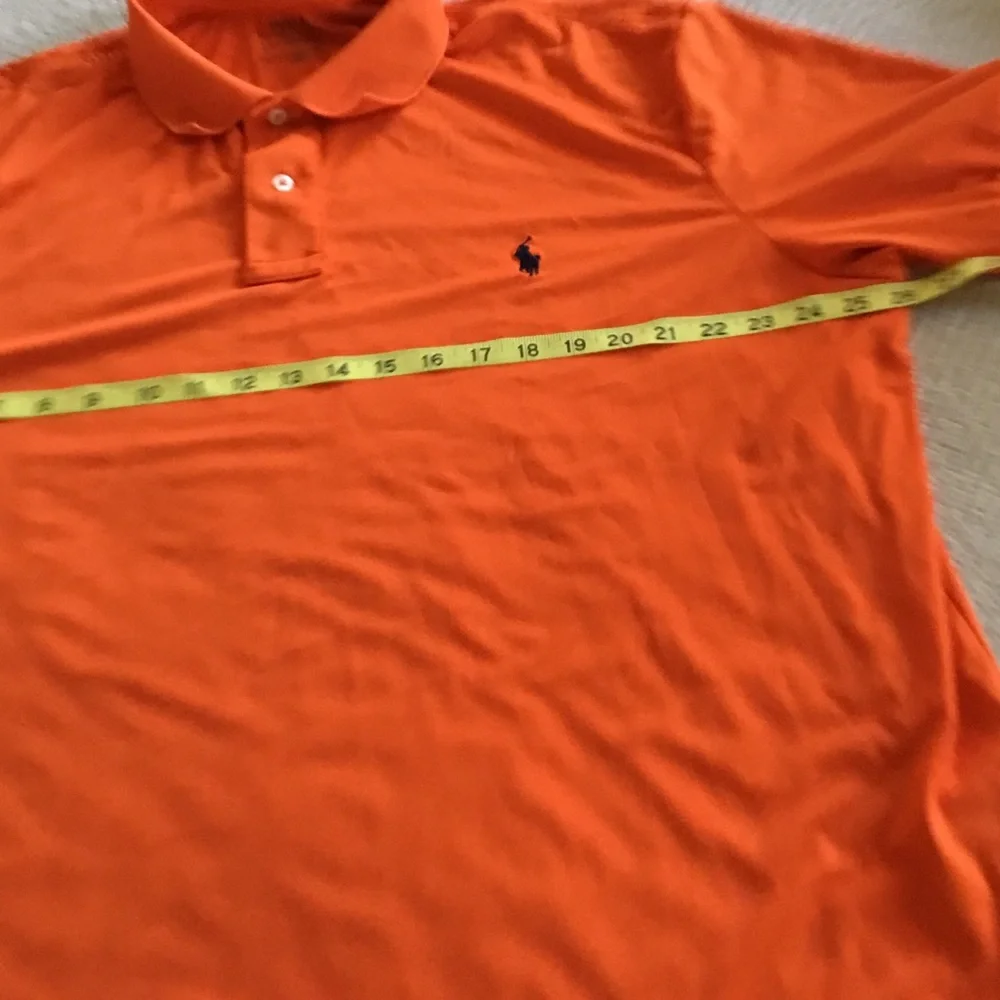 Ralph Lauren Orange Short-Sleeve Polo with Navy Pony